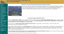Desktop Screenshot of lakejamesmi.org
